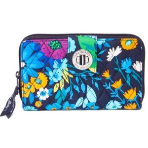 Vera Bradley Midnight Blues Turn-Lock Wallet